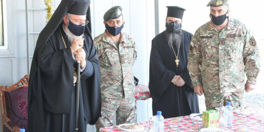 Φυλάκια στην πράσινη γραμμή επισκέφτηκε ο Αρχιεπίσκοπος Κύπρου